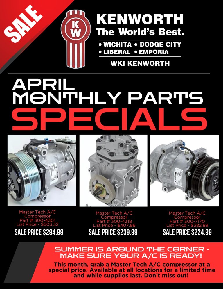 April Parts Monthly Special Flyer