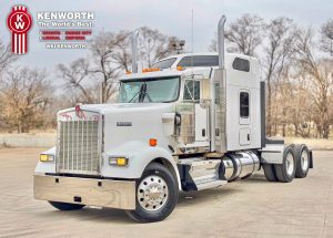 (1)-P6335T - 2021 Kenworth W900L 72'' ACA Double-Bunk Raised-Roof Sleeper (White)