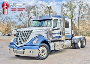 (1) - P6338P - 2024 International Lonestar 56'' Flat-Top Sleeper (White-Blue)