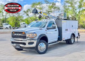 (1)-MK0225 - 2024 Ram 5500 HD (Regular Cab) PALFINGER 43-11 Service Body