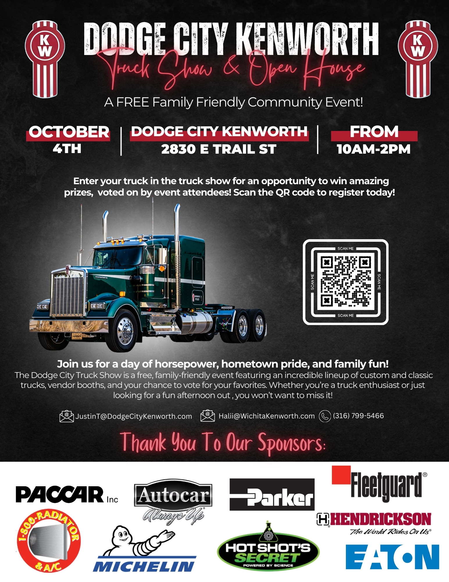 Dodge City Kenworth Open House 2025 Poster