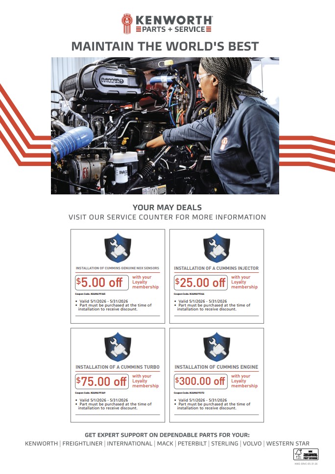 May 2026 Service Poster